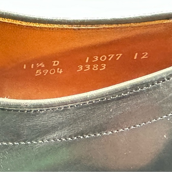 Allen Edmonds Black Leather Men's Dress Shoes - Picture 12 of 16